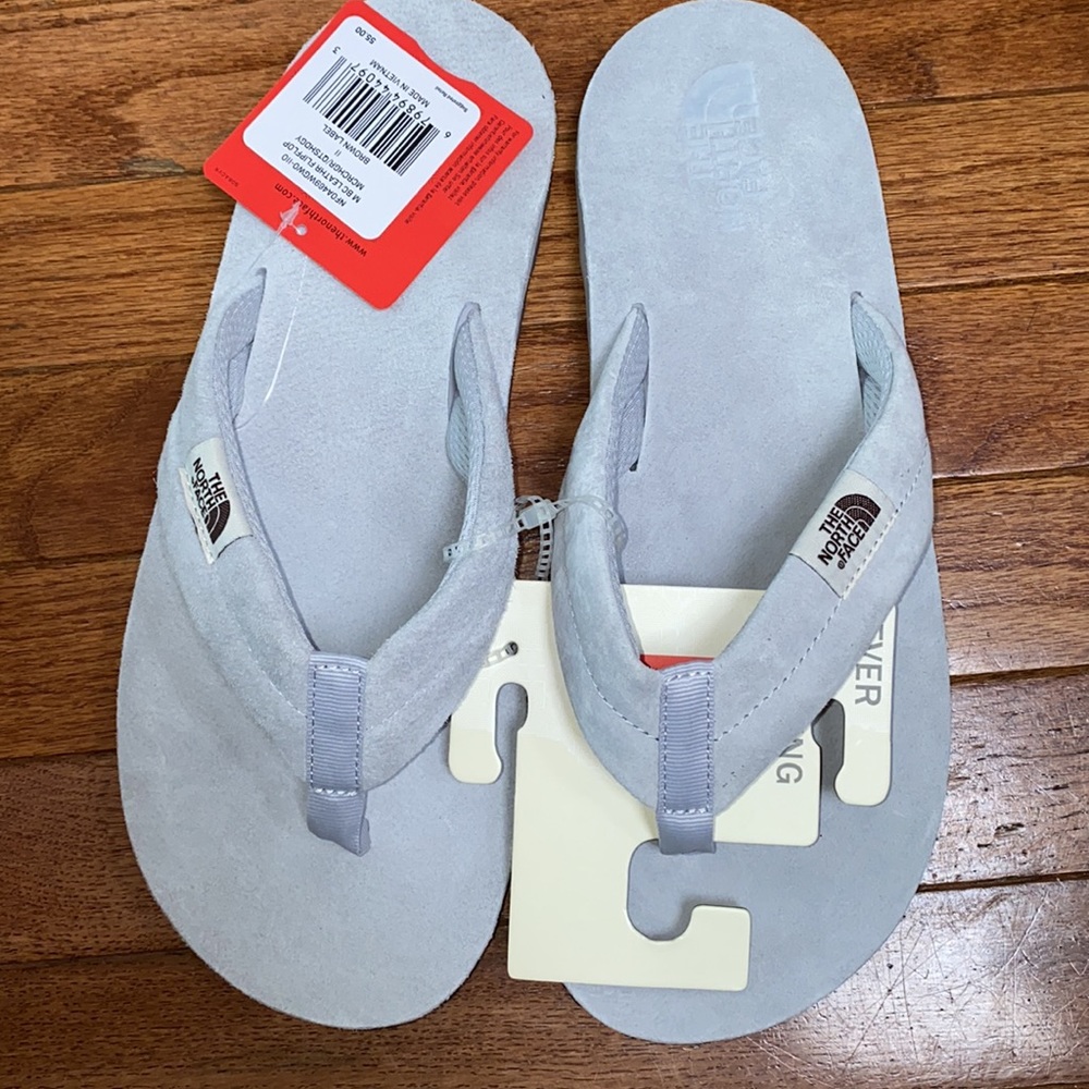 Mens BC LEATHER TNF FLIP FLOP - Picture 3 of 8